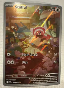 Stufful Mega Evolution 154/132 Illustration Rare NM English Pokemon Card - Image 2
