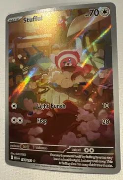 Stufful Mega Evolution 154/132 Illustration Rare NM English Pokemon Card - Image 3