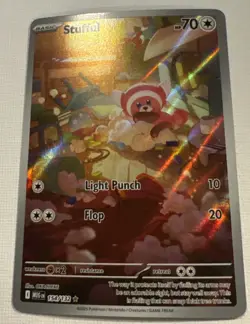 Stufful Mega Evolution 154/132 Illustration Rare NM English Pokemon Card - Image 4