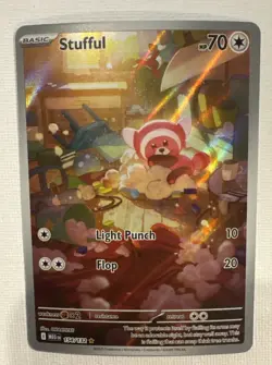 Stufful Mega Evolution 154/132 Illustration Rare NM English Pokemon Card - Image 5