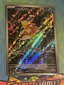 Pokemon TCG Magikarp Holo Card Illustration Rare, 203/193, Paldea Evolved NM - Image 3