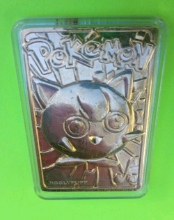 1999 Jigglypuff Burger King Nintendo Pokemon 23K Gold Plated Trading Card Bar - Image 2
