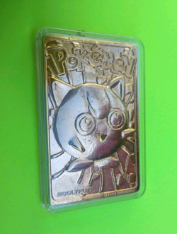 1999 Jigglypuff Burger King Nintendo Pokemon 23K Gold Plated Trading Card Bar - Image 4