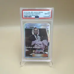Detetive Yoshida Pokemon 2019 Holo Detective Pikachu SR Japanese 025/024 PSA 10 - Image 1