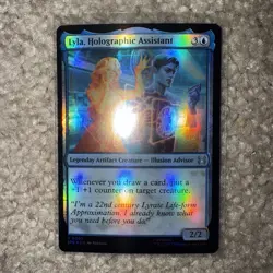 MTG Lyla, Holographic Assistant [Foil] #7 Magic Marvel Spider-Man Eternal - Image 1