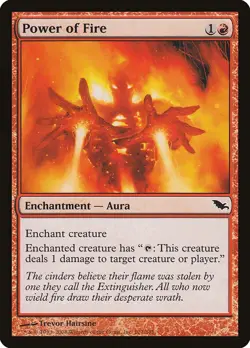 Shadowmoor Power of Fire MTG Magic the Gathering NM - Image 1