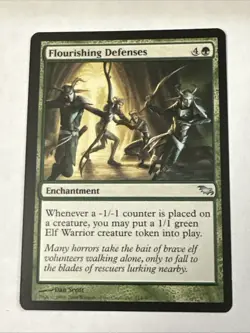 Flourishing Defenses X1 Shadowmoor NM Condition See Pics Front Back - Image 1