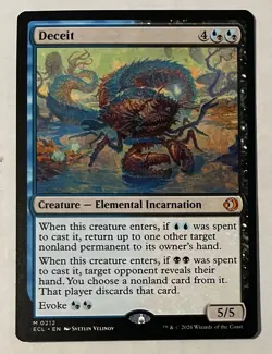MTG - Lorwyn Eclipsed DECEIT Mythical Regular #0212 NMT-MNT “Pack Fresh” - Image 2