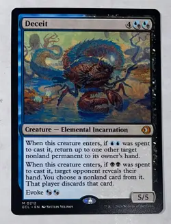 MTG - Lorwyn Eclipsed DECEIT Mythical Regular #0212 NMT-MNT “Pack Fresh” - Image 4