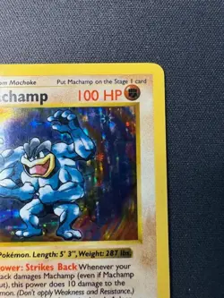 Pokemon - Base Set - 1999 - Machamp - Holo - 1st Ed - Shadowless - 8 - Image 4