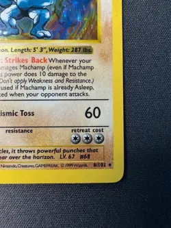 Pokemon - Base Set - 1999 - Machamp - Holo - 1st Ed - Shadowless - 8 - Image 5
