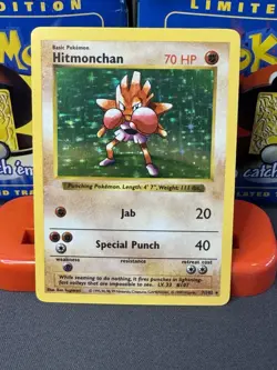 Pokemon - Base Set - 1999 - Hitmonchan - Holo - Shadowless - 7 - Image 1