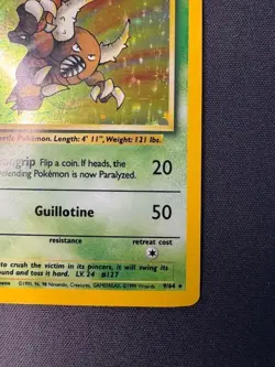 Pokemon - Jungle - 1999 - Pinsir - Holo - No Sumbol - 9 - Image 5