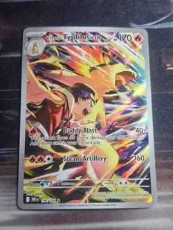 Pokemon TCG - Ethan's Typhlosion 190/182 - Illustration Rare - Destined Rivals - Image 1