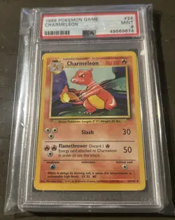 1999 Pokemon Game #24 Charmeleon PSA MINT 9 - Image 1