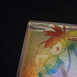 Pokemon Chilling Reign Flannery Trainer Rainbow Full Art 215/198 Secret Rare - Image 2