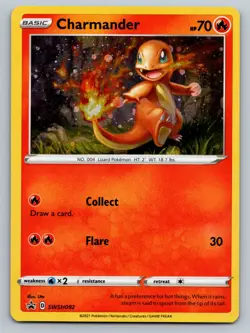 Pokemon Charmander SWSH092 Cosmos Holo Black Star Promo 2021 LP - Image 1