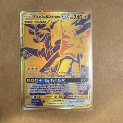 Pokemon Pikachu & Zekrom GX SM168 Sm TAG TEAM Promo Holo - Image 1