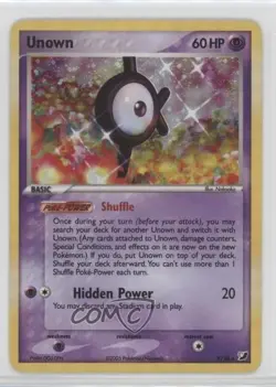 Unown Holo Pokemon EX Unseen Forces Inserts #K 2005 - Image 1