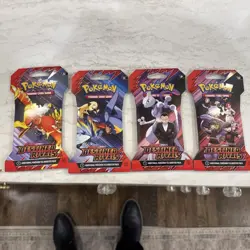 Pokemon Destined Rivals Sleeved Booster Packs * 4 Packs * 1 of each Artwork NEW - Image 1