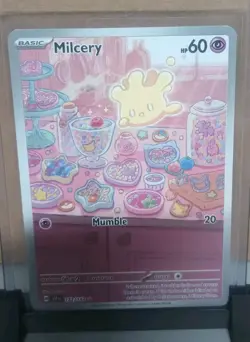 Pokemon TCG Milcery 152/142 Stellar Crown Holo Illustration NM - Image 1