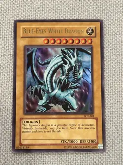 Yu-Gi-Oh! Blue Eyes White Dragon LOB-001 Legend of Blue Eyes - Image 1