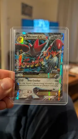 Pokemon TCG M Scizor EX Breakpoint 77/122 Holo Ultra Rare LP Condition - Image 1