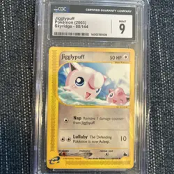 CGC 9 MINT Jigglypuff 2003 Skyridge 68/144 Pokemon Card - Image 1