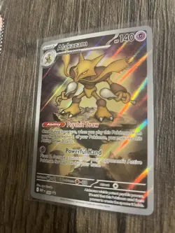 Alakazam Full Art 009 Mega Evolution Promo Holo Pokemon TCG Card - Image 2