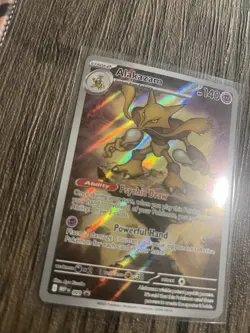 Alakazam Full Art 009 Mega Evolution Promo Holo Pokemon TCG Card - Image 3