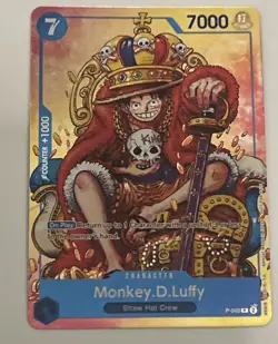 One Piece TCG Monkey.D.Luffy P-043 Promo Card Convention Foil - Image 1