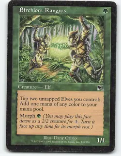 Birchlore Rangers #248, Onslaught, Magic the Gathering card - Image 1