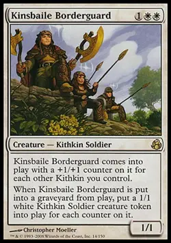 1x Kinsbaile Borderguard Morningtide MtG Magic White Rare 1 x1 Card Cards - Image 1