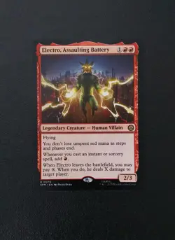 Electro Assaulting Battery mtg Rare 076 Magic: The Gathering Spider-Man - Image 1