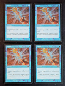 PLAYSET MAGIC MTG Annul 4x Urza saga UK - Image 1