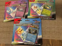 Pokemon TCG Prismatic Evolutions Sticker Collection Blister Set of 3 Boosters - Image 1