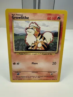 Growlithe [1999-2000] #28 - Pokemon Base Set - Image 1