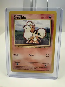 Growlithe [1999-2000] #28 - Pokemon Base Set - Image 5