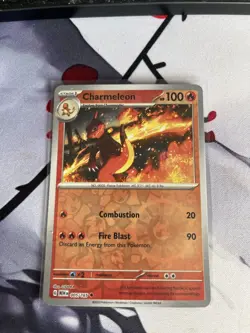 Pokemon TCG Charmeleon 005/165 Reverse Holo - Scarlet and Violet 151 - Image 1