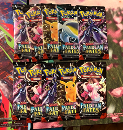 Pokemon TCG SV Paldean Fates Booster Pack Lot of 10x - Image 1