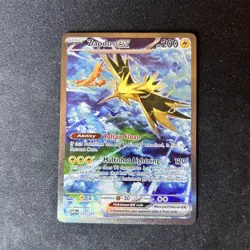 Pokemon TCG Zapdos ex 202/165 Sv: Scarlet & Violet 151 Holo - Image 1