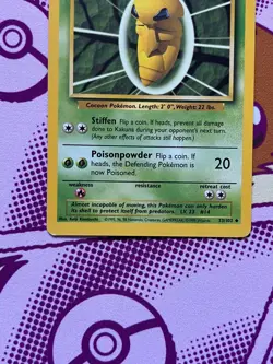 Pokemon TCG - Kakuna 33/102 - Base Set Unlimited - WOTC - Vintage - Played - Image 3