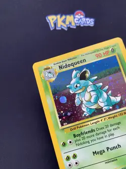 Pokemon TCG Nidoqueen Base Set 2 12/130 Holo Rare Swirl LP. - Image 2