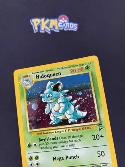 Pokemon TCG Nidoqueen Base Set 2 12/130 Holo Rare Swirl LP. - Image 4