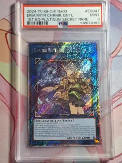 Yugioh - Chirstmas Sale: PSA 9 | Eria the Water Charmer, Gentle | Plat | RA03 - Image 1