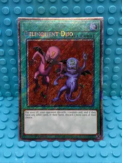 Yugioh! Delinquent Duo Name Shift Error Misprint RA04-EN Platinum Secret Rare - Image 1