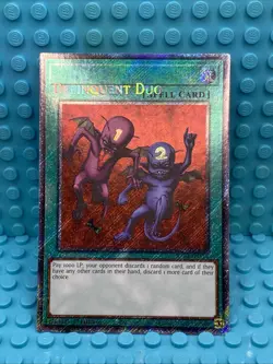 Yugioh! Delinquent Duo Name Shift Error Misprint RA04-EN Platinum Secret Rare - Image 2