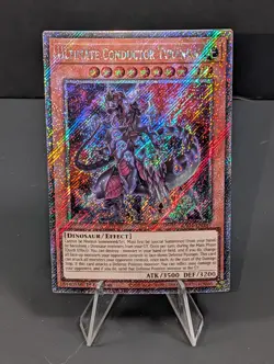 Ultimate Conductor Tyranno - RA04-EN287 ~ Platinum Secret Rare ~ 1st Ed~ Yugioh! - Image 1