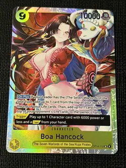 One Piece The Azure Sea's Seven Boa Hancock OP14-112 SR Foil NM - Image 1