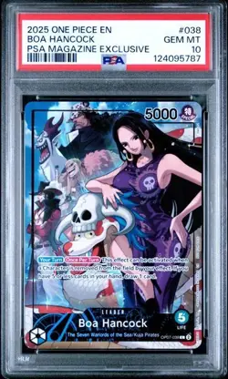 Boa Hancock One Piece PSA Magazine Exclusive Promo OP07-038 PSA 10 Gem Mint - Image 1